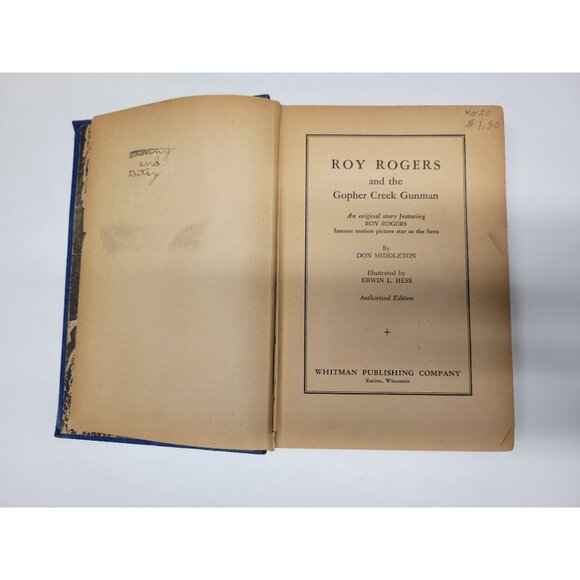 1945 Roy Rogers and the Gopher Creek Gunman, Don Middleton Hardcover - Picture 11 of 11